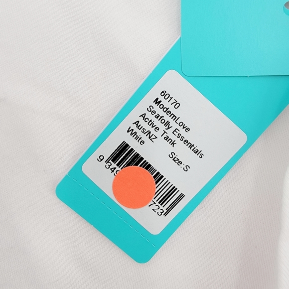 Seafolly White Modern Love Muscle Tank Size Small - Picture 4 of 5